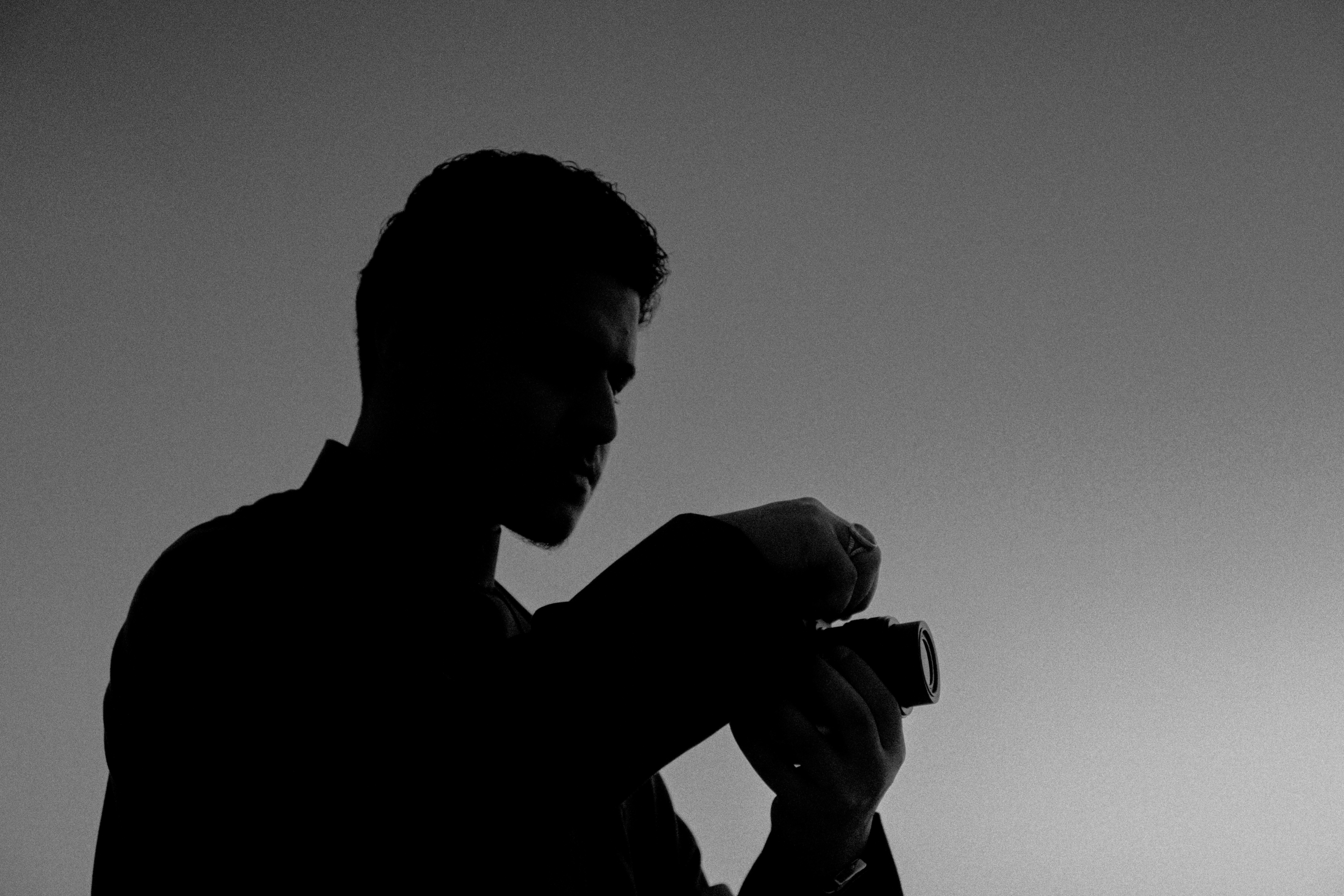 Fadhel Hasan behind the camera